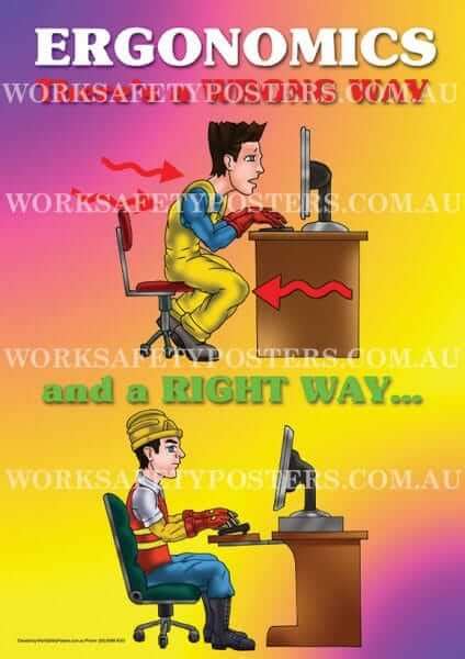 Safe Ergonomics Work Health and Safety Posters - Safety Posters Australia