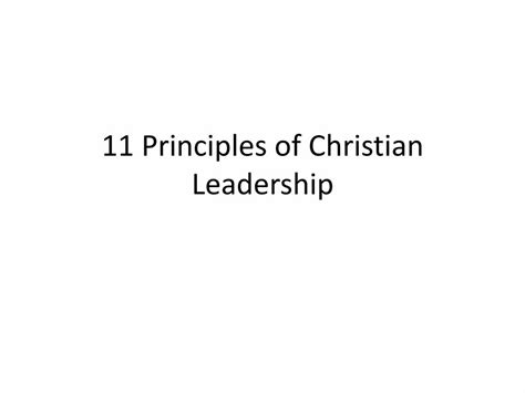 (PDF) 11 principles of christian leadership - DOKUMEN.TIPS