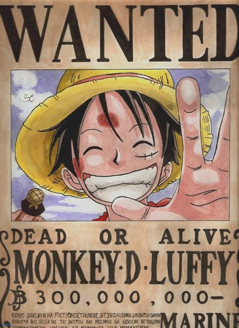 Luffy Wanted Poster Wallpapers - Wallpaper Cave