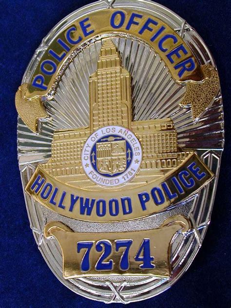 Pin by Michael Wolf on "Stinkin' Badges!" | Police badge, Lapd badge ...