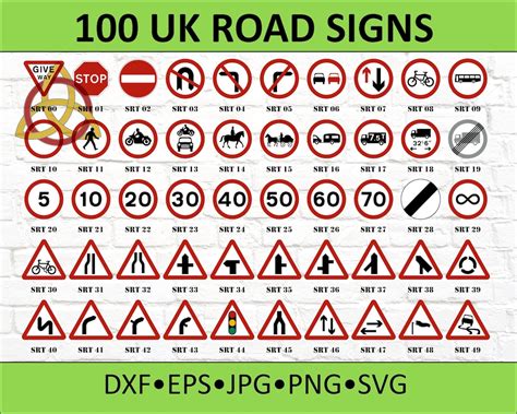 100 UK Road Signs - Etsy UK