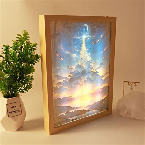 Light-up LED Painting Wall Art Frame Light the Collision of - Etsy