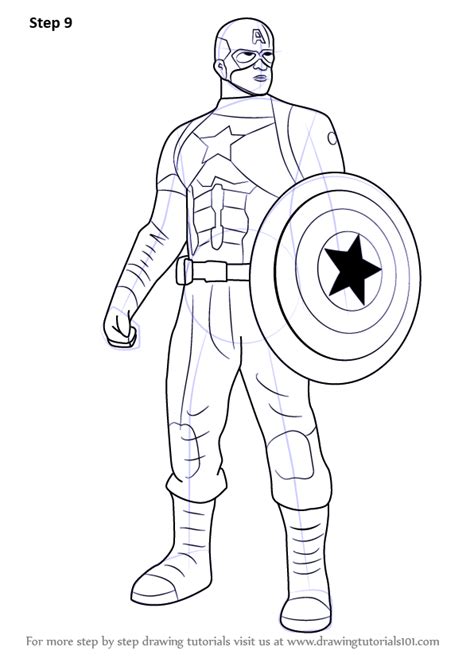 Learn How to Draw Captain America from Captain America Civil War ...