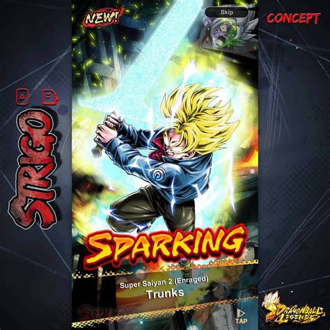 (SSj 2 Rage Trunks Concept rework by Strigo) : DragonballLegends