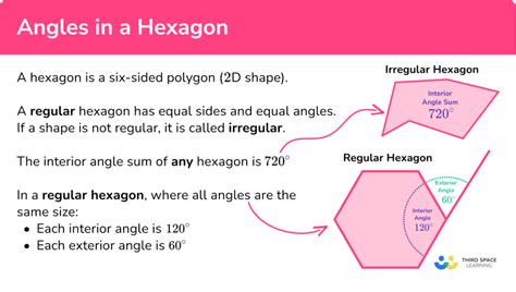 Angles In A Hexagon - GCSE Maths - Steps, Examples, Worksheet