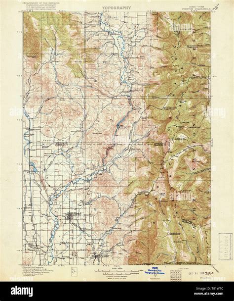 Map of preston idaho hi-res stock photography and images - Alamy