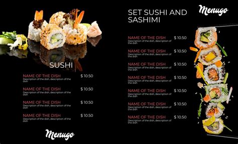 Sushi Menu Template