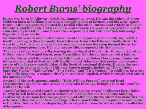 PPT - Robert Burns PowerPoint Presentation - ID:3013774