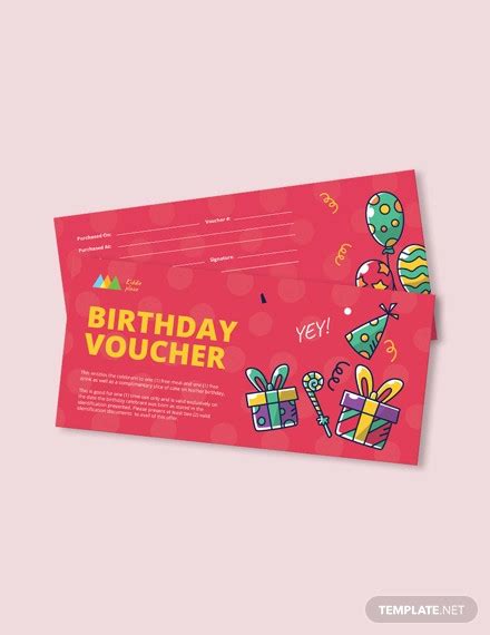 Birthday Voucher - 15+ Examples, Illustrator, Word, Pages, Photoshop ...