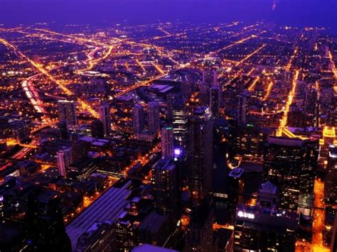 Sears Tower Skydeck At Night