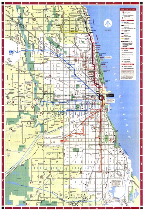 Chicago ''L''.org: System Maps - Route Maps