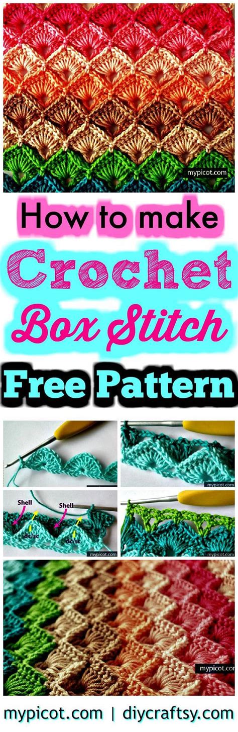 Crochet Box Stitch - Step by Step Instructions - Free Crochet Pattern ...