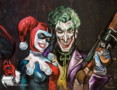 Harley Quinn and Joker Art Print LIMITED EDITION DC Comics - Etsy