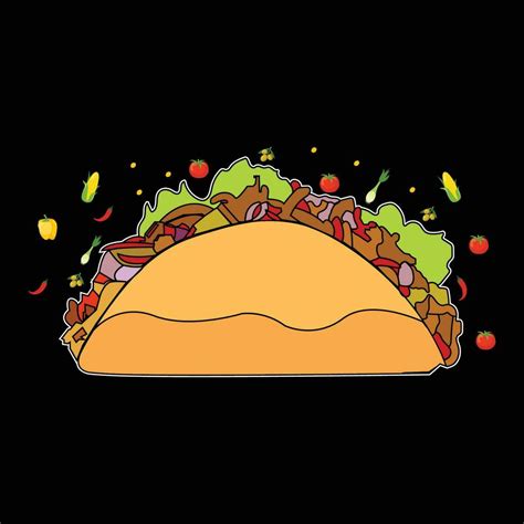 taco vector design. 27870298 Vector Art at Vecteezy