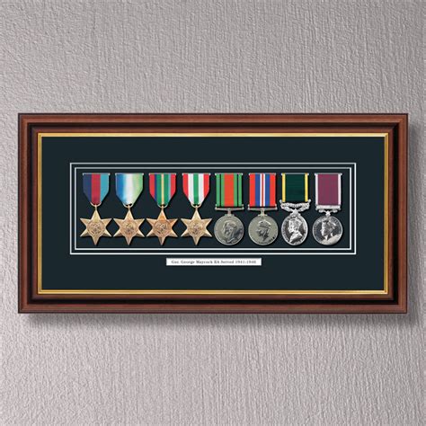 MAHOGANY & GILT MEDAL FRAME 8 MEDALS | Personalised frames, Frame ...