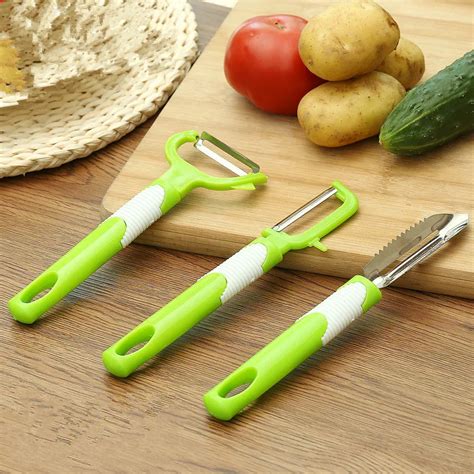 Fruit Peeler Vegetable Peeler Knife Serrated Knife Peeler Multi Scales ...