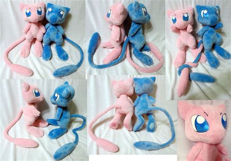 Regular and Shiny Mew plushies by Rens-twin on DeviantArt | Shiny mew ...