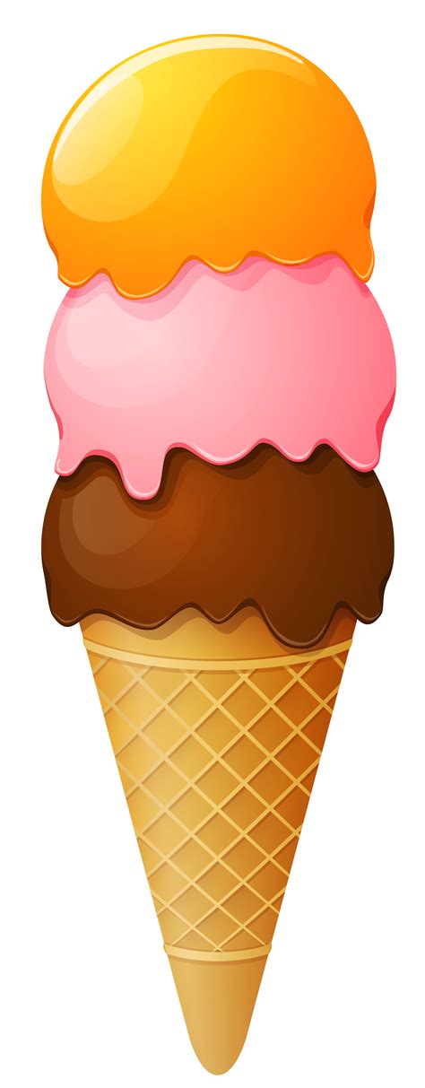 Transparent Ice Cream Cone PNG Clipart Picture | Ice cream clipart, Ice ...