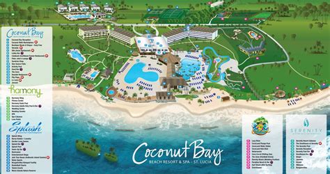 Resort Map | Coconut Bay Resort & Spa | Saint Lucia