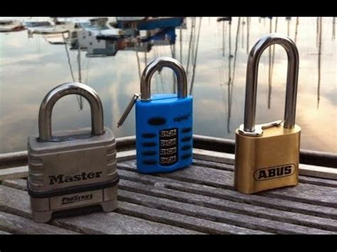 Waterproof Marine Combination Padlocks Review - YouTube