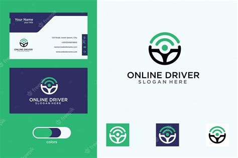 Premium Vector | Online driver modern logo design