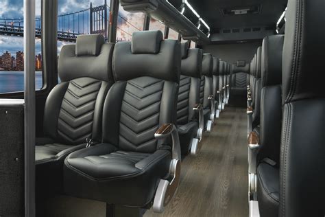 F-550 Luxury Shuttle Mini Bus Interior Seating 3 - aspen limousine service