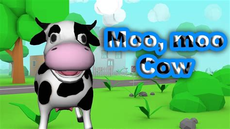 🐄 Moo, Moo Cow 🐄 | Cow Song | Nursery Rhymes Songs for Kids | Karaoke ...