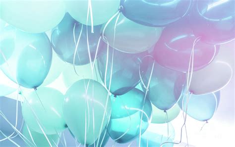 Blue balloons background Photograph by Anna Om - Fine Art America