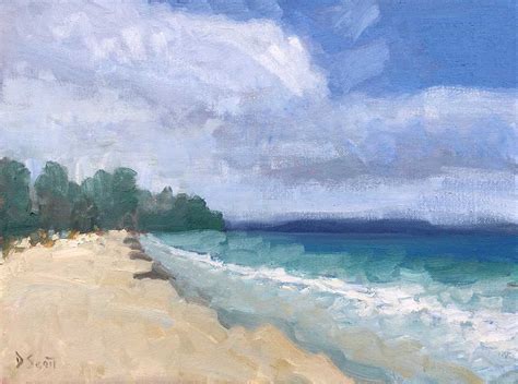 Seascape Painting Tutorial - Learn How To Paint This Simple Seascape In ...