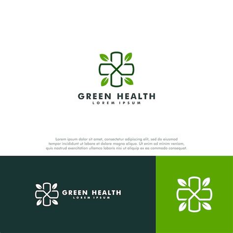 Green medical logo template Vector | Premium Download