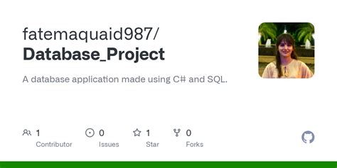 GitHub - fatemaquaid987/Database_Project: A database application made ...