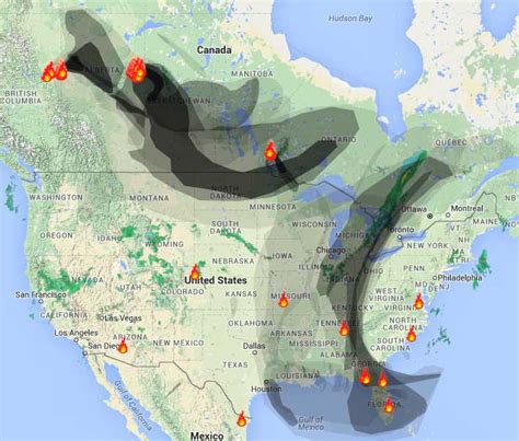 Smoke from Alberta fires affects the U.S., May 7, 2016 - Wildfire Today