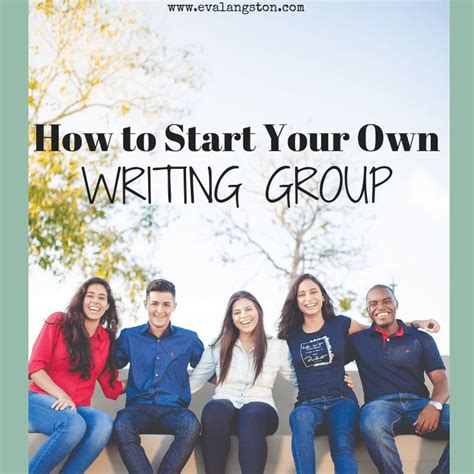 How to start your own writing group and make it successful. | Writing ...