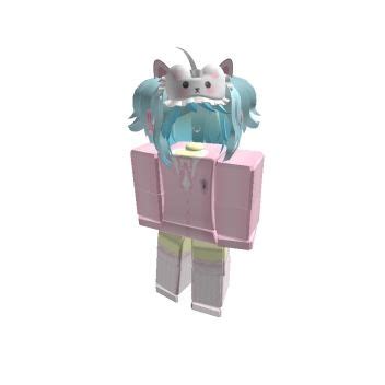 Roblox Avatar with Cat Graphic Design