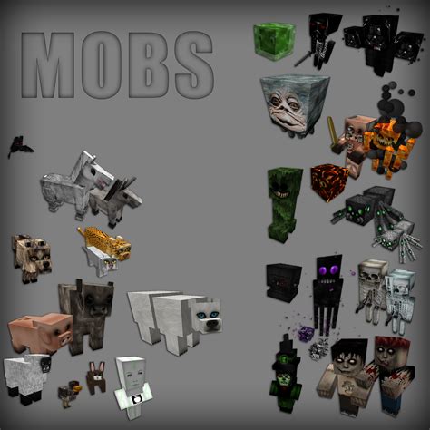 3d Mob Pack Minecraft Pe Texture Packs