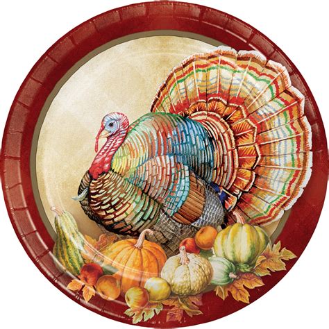 Traditions of Thanksgiving Banquet Plates, 24 Count - Walmart.com