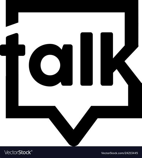 Talk logo design inspiration Royalty Free Vector Image