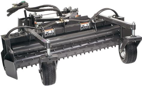 Skid Steer Power Box Rake Attachment 72" Wide Hydraulic Angle - Spartan ...