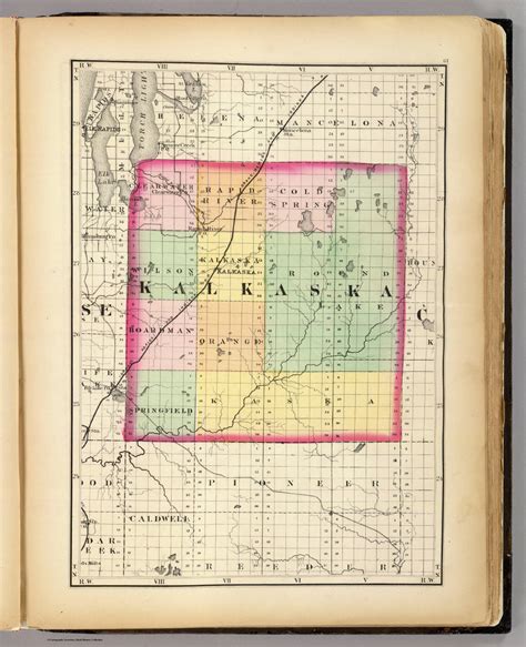 (Map of Kalkaska County, Michigan) - David Rumsey Historical Map Collection