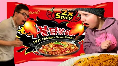 2x Spicy Noodle Challenge - YouTube