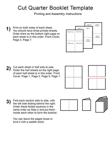 Zine Booklet Template