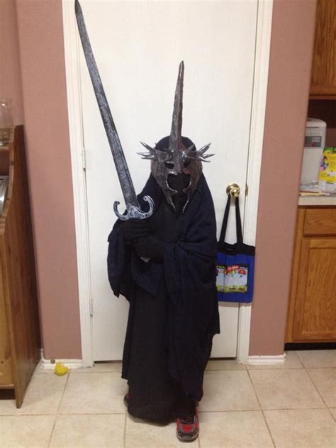 Witch King of Angmar child's costume. Mask made from papier-mâché and ...