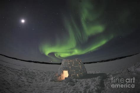 Aurora Borealis Over An Igloo On Walsh Photograph by Jiri Hermann