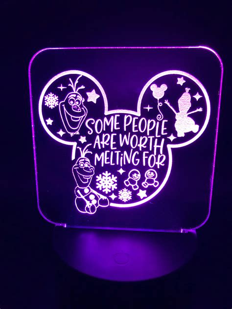 Frozen Inspired Custom Lamp Frozen Night Light Frozen Room - Etsy