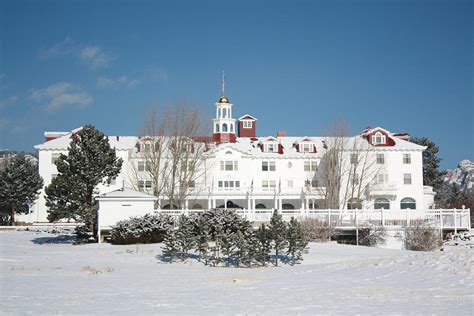 The Stanley Hotel In Winter Photograph by J Bb