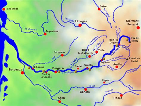 Map of dordogne river - kosherseka