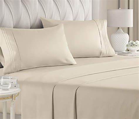 CGK Unlimited Queen Size Sheet Set - 4 Piece Set - Hotel Luxury Bed ...