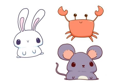 Cute Cartoon Animals To Draw Step By Step