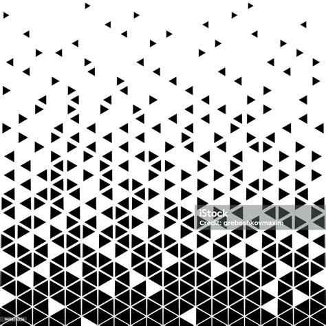 Halftone Triangle Pattern Stock Illustration - Download Image Now ...