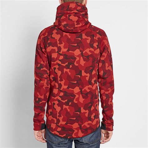 Nike Tech Fleece Camo Windrunner Dark Cayenne & Black | END. (UK)